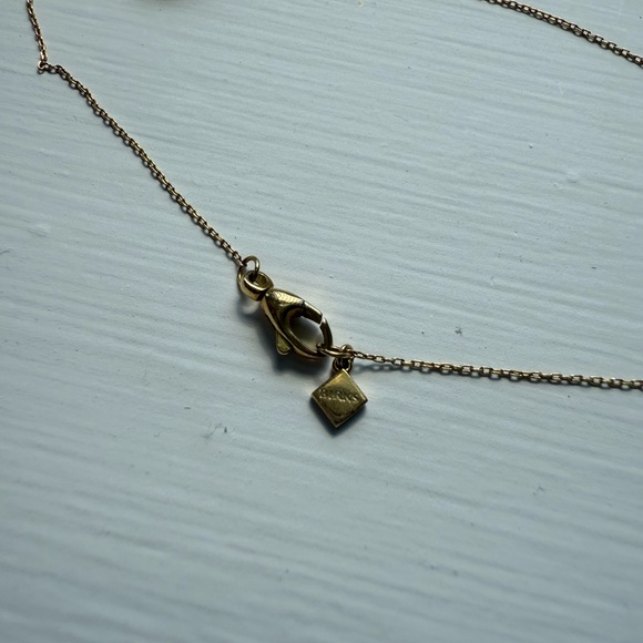 Maison Birks Diamond Rosée du Martin Bar Pendant with gold necklace - Picture 10 of 10